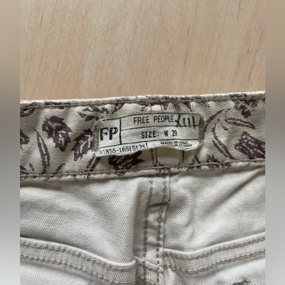 Free People Movement Geometric Print Ankle Jeans Size 29 Patterned - Picture 7 of 11